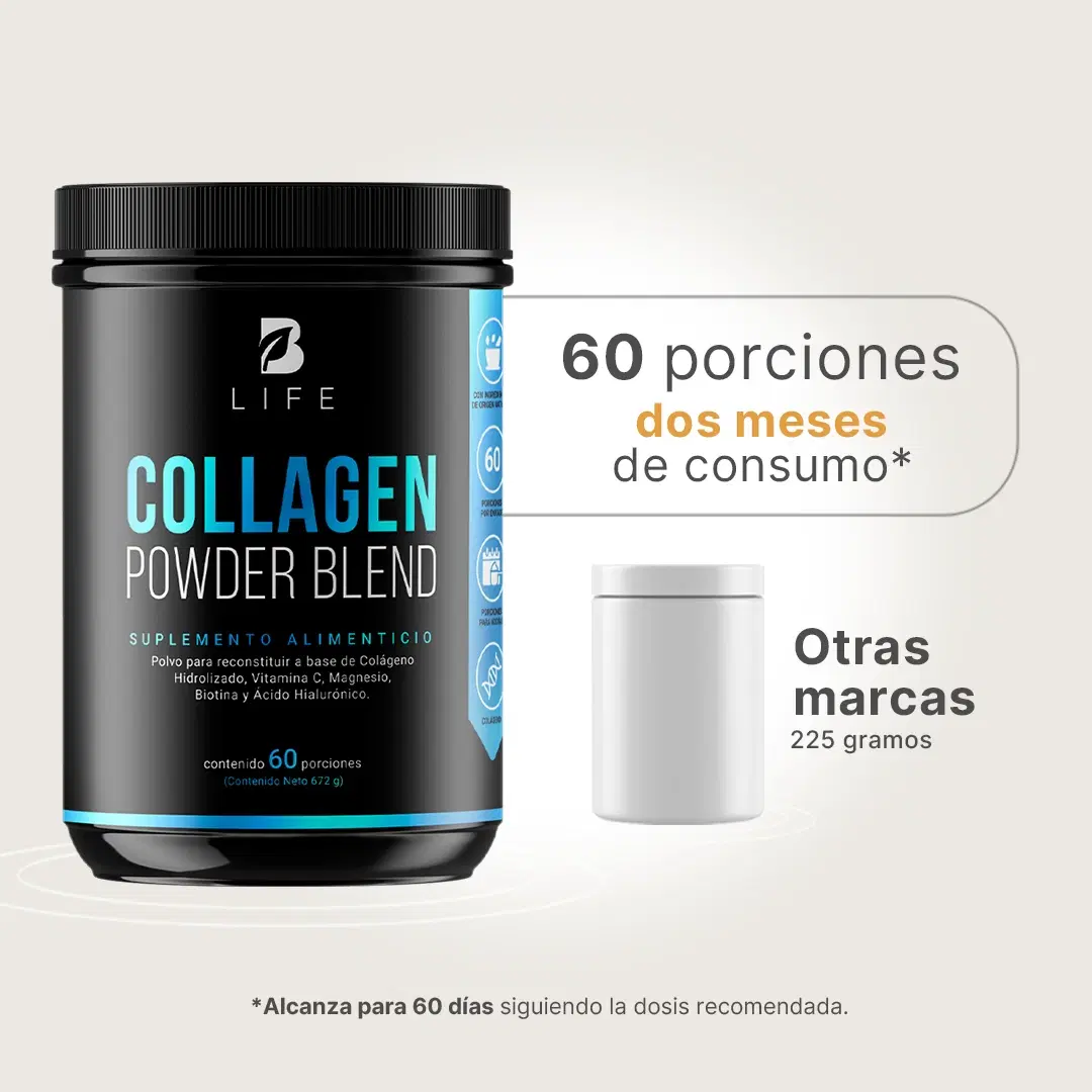 Imagen de Colágeno Hidrolizado en polvo | Con Biotina y Acido Hialurónico | 60 porciones