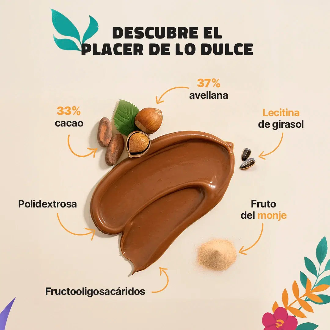 Imagen de Crema de Avellana Sin Azúcar Añadida 750 g