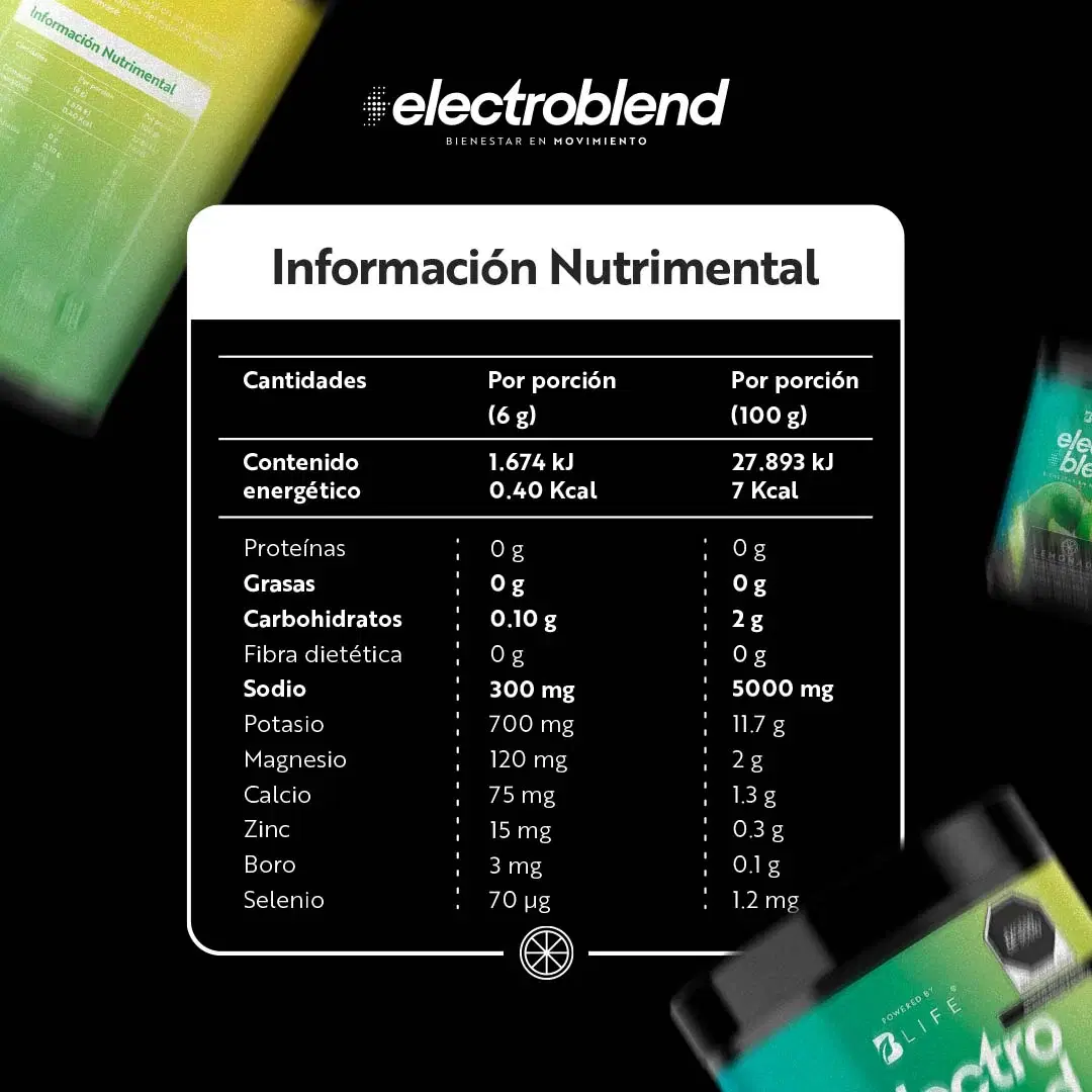 Imagen de Electroblend Lemonade | Bebida Hidratante Sin Azúcar sabor Limonada 60 servicios