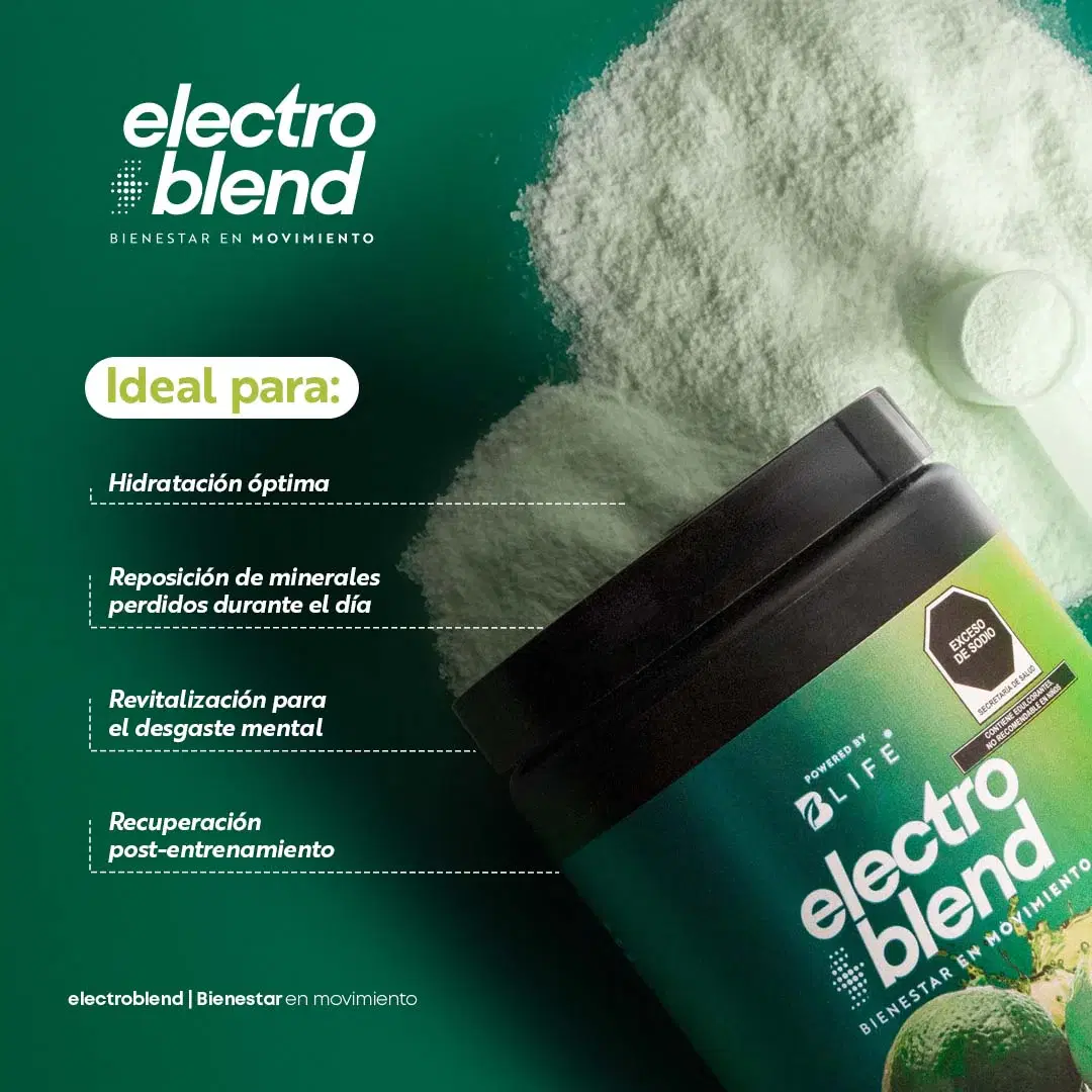 Imagen de Electroblend Lemonade | Bebida Hidratante Sin Azúcar sabor Limonada 60 servicios