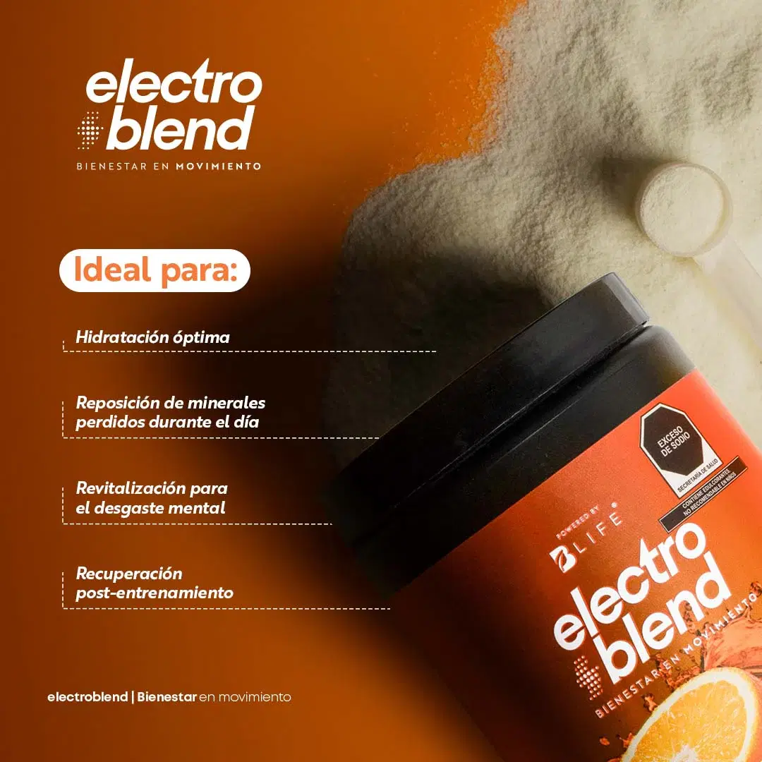 Imagen de Electroblend Orange | Bebida Hidratante Sin Azúcar sabor Naranja 60 servicios
