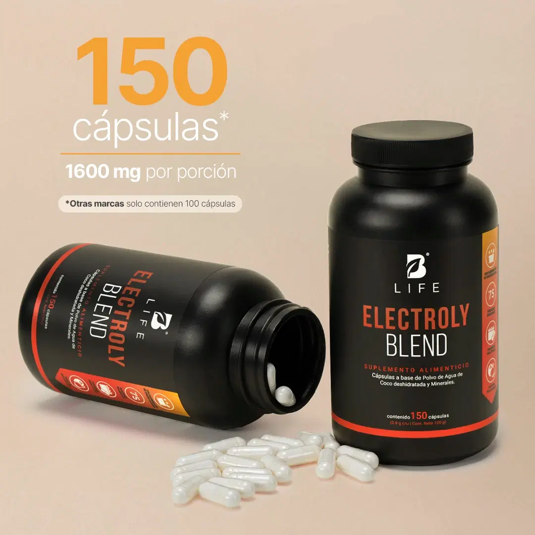 Imagen de Electrolitos en cápsula | con polvo de Agua de Coco, Potasio, Magnesio, Hierro y Zinc | 150 Cápsulas