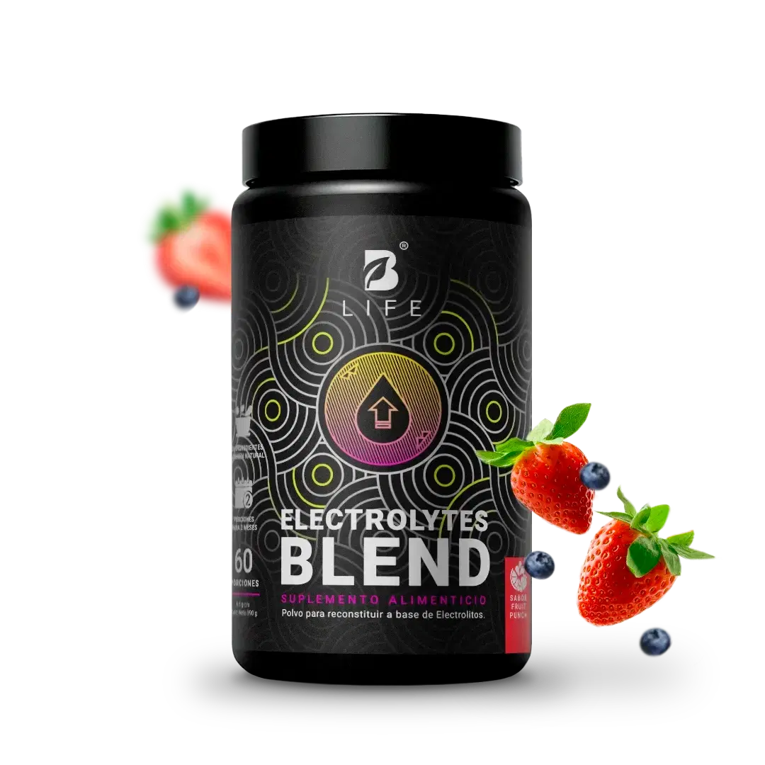 Imagen de Electrolitos Sin Azúcar | con Citrato de Potasio, Magnesio, Calcio, Sodio, Zinc | Sabor Fruit Punch | 60 servicios