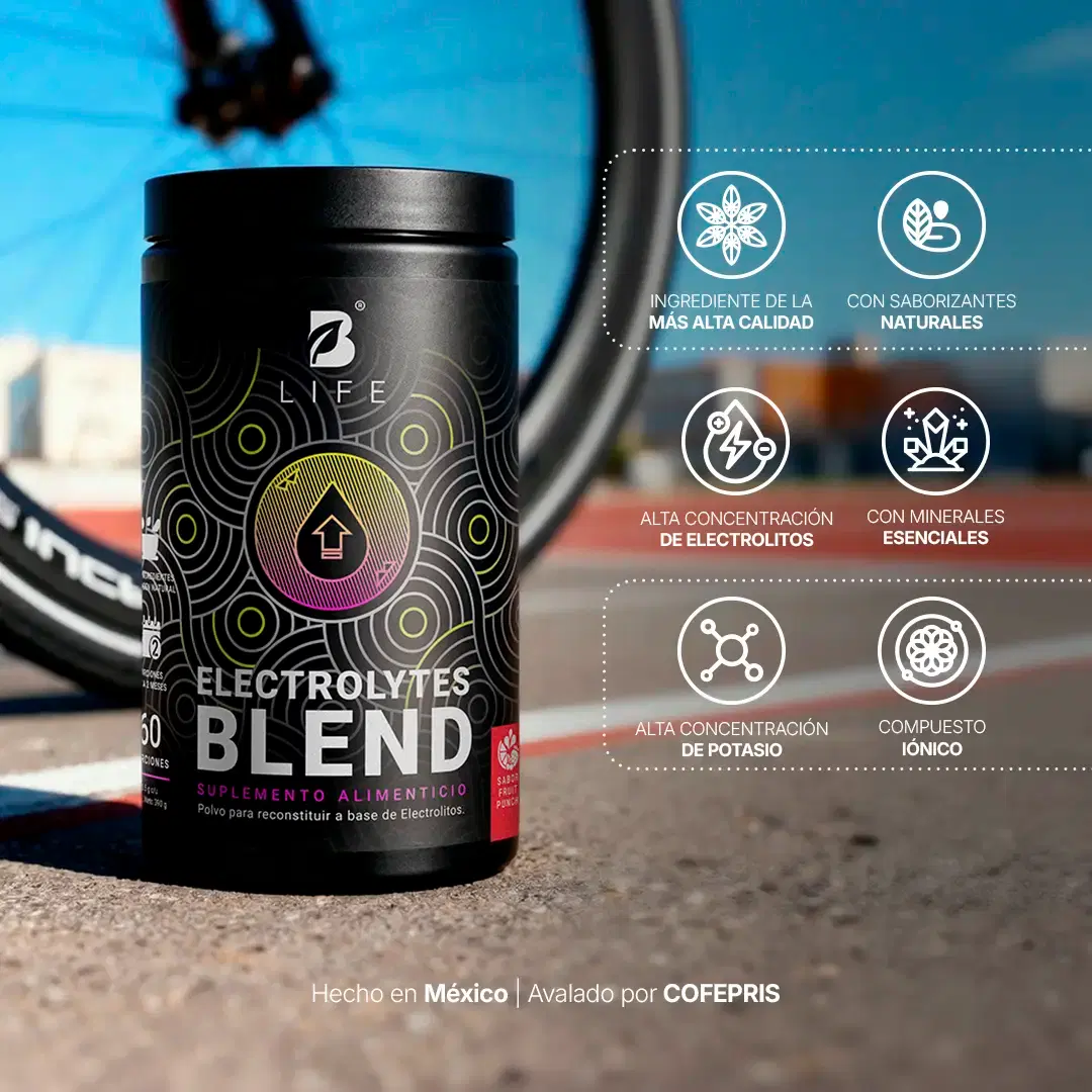 Imagen de Electrolitos Sin Azúcar | con Citrato de Potasio, Magnesio, Calcio, Sodio, Zinc | Sabor Fruit Punch | 60 servicios