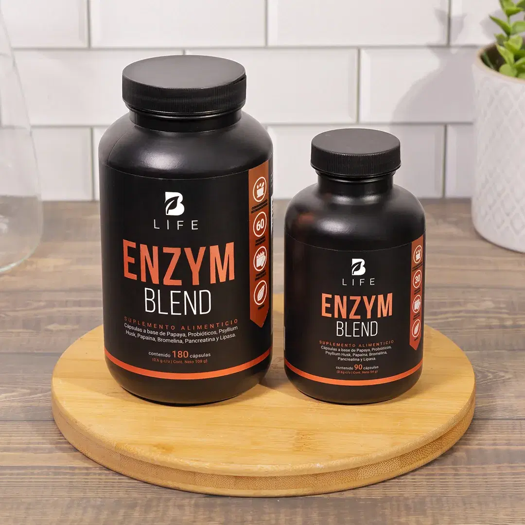 Imagen de Enzimas Digestivas | con Probióticos, Papaya y Psyllium Husk | 180 Cápsulas | 1800 mg por porción