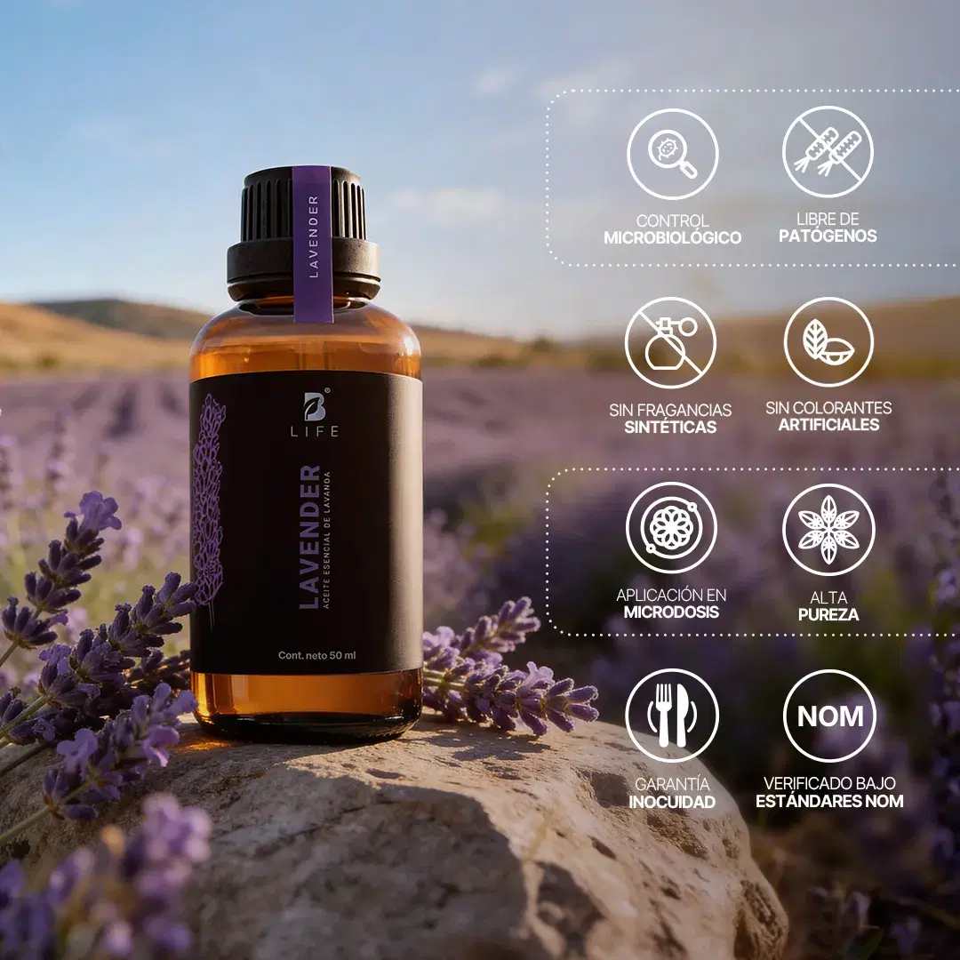 Imagen de Essential Oil Lavender | Aceite Esencial Lavanda 50 y 120 ml | Grado alimenticio