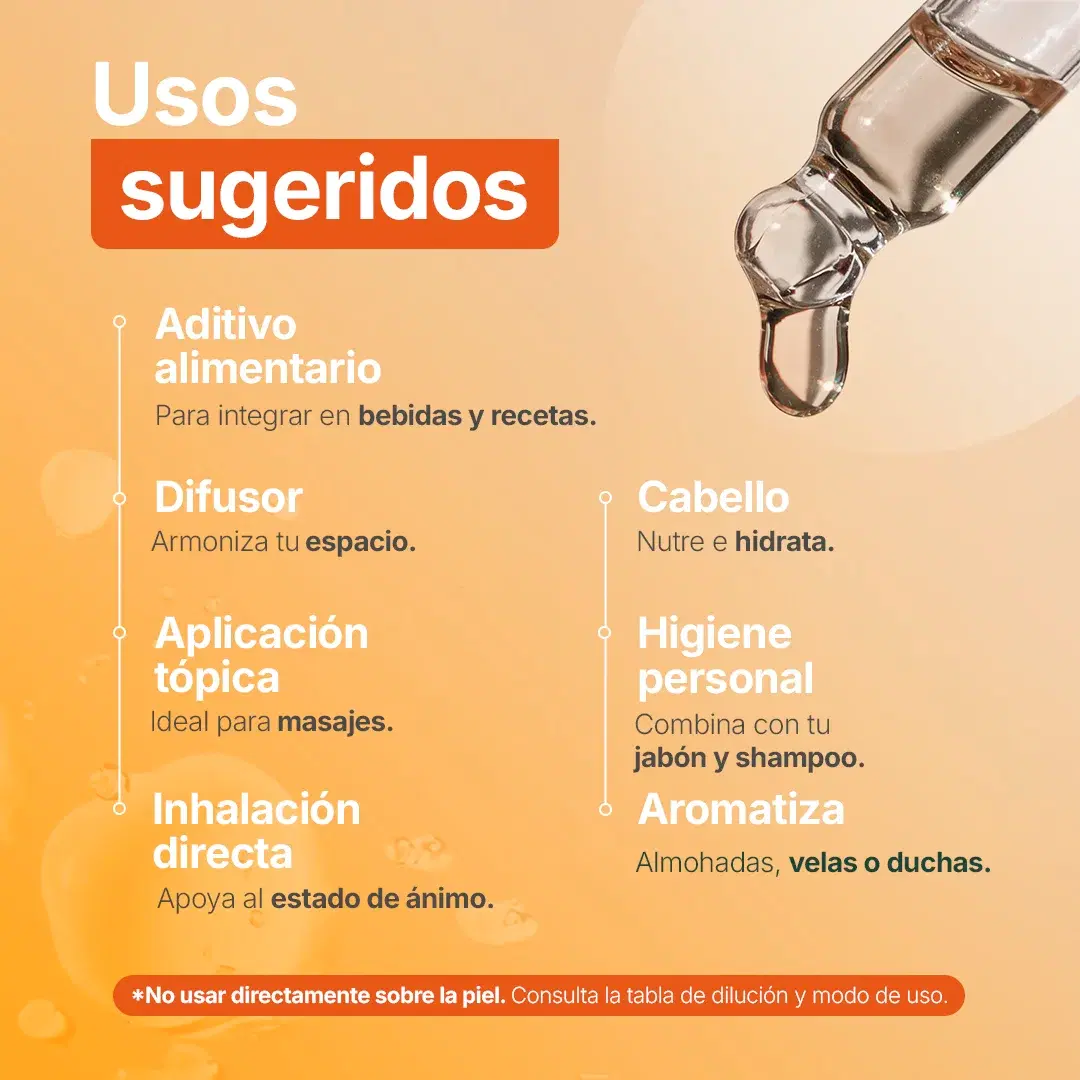 Imagen de Essential Oil Orange | Aceite Esencial de Naranja 50 ml | Grado alimenticio