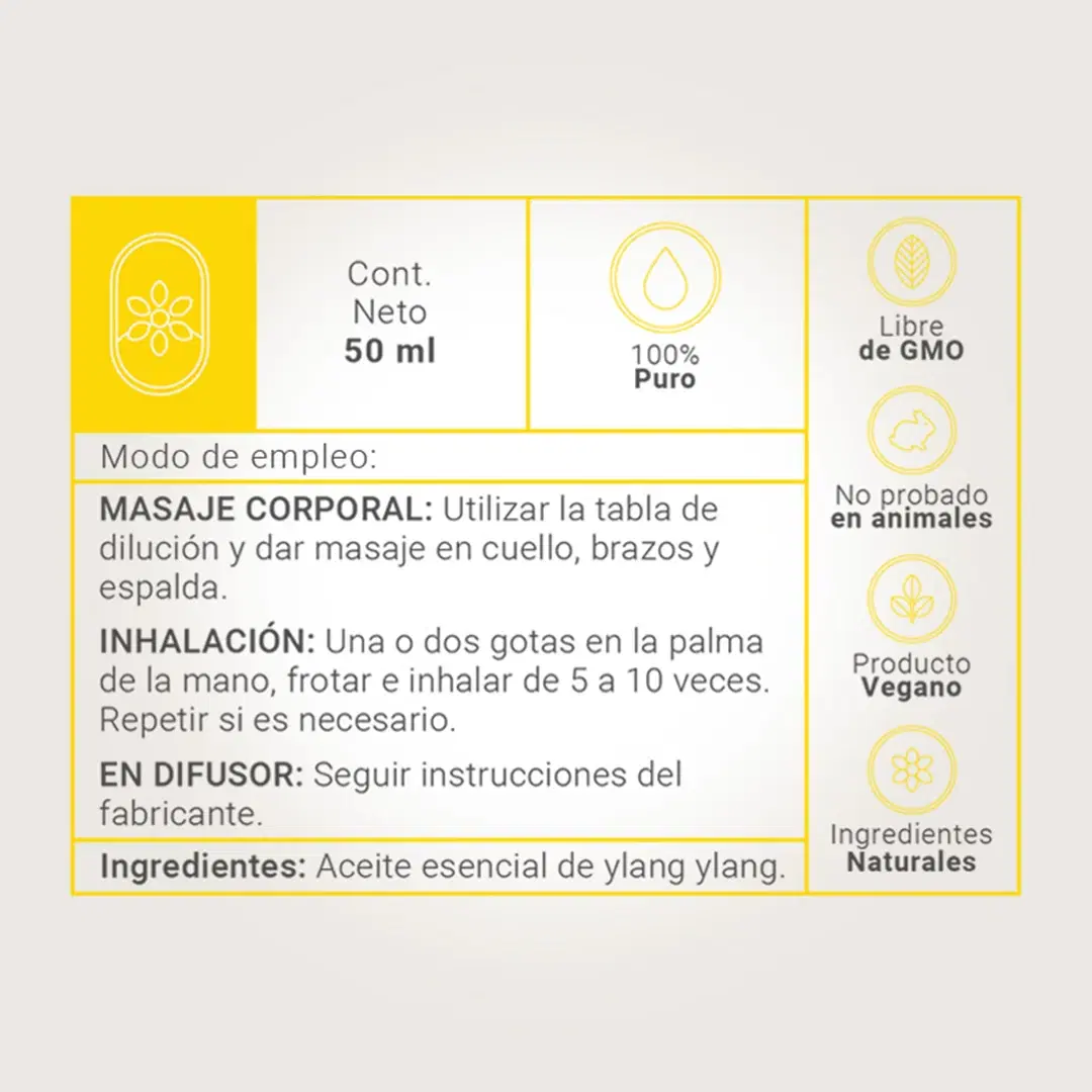 Imagen de Essential Oil Ylang Ylang | Aceite Esencial Ylang Ylang 50 ml