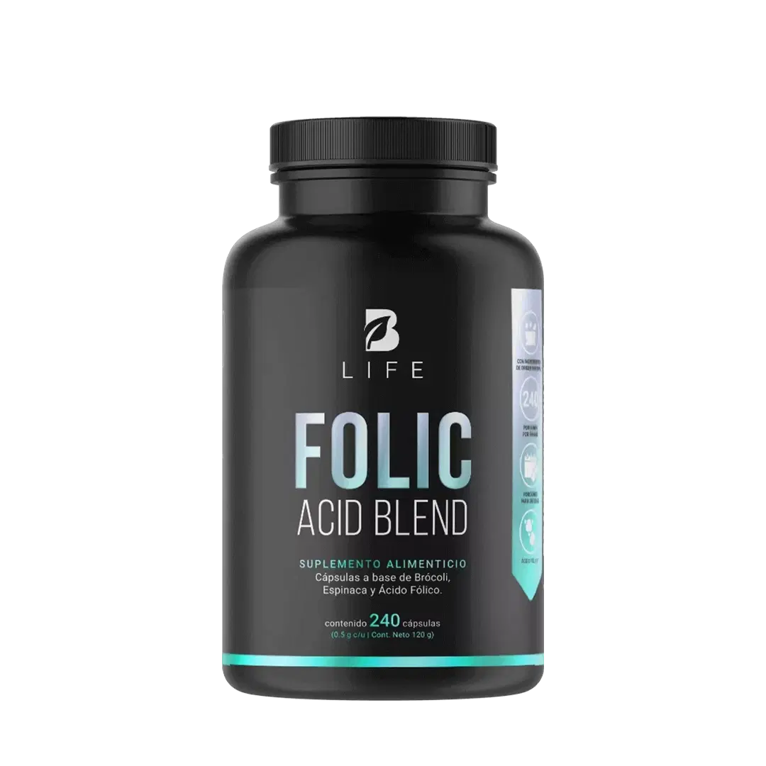 Imagen de Ácido Fólico | con Brócoli y Espinaca | 240 Cápsulas