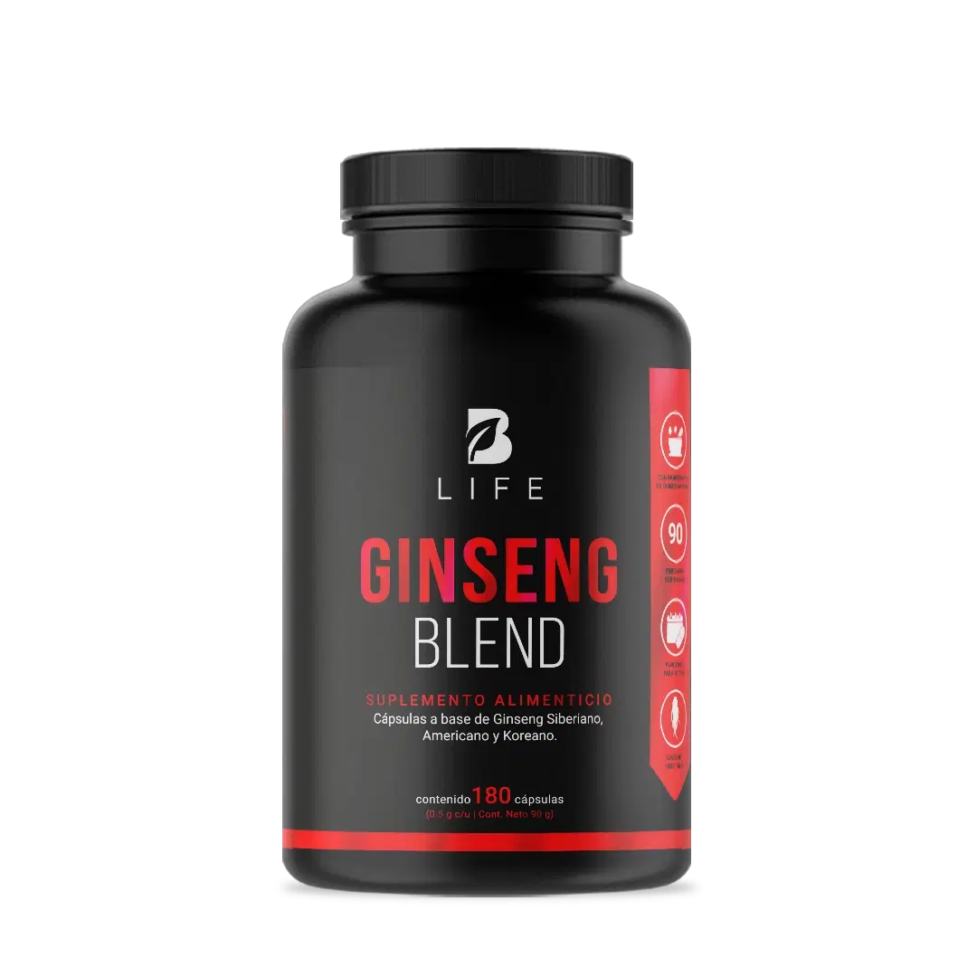 Imagen de Mezcla de Ginseng | origen Siberiano, Americano y Koreano | 180 Cápsulas | 1000 mg por porción