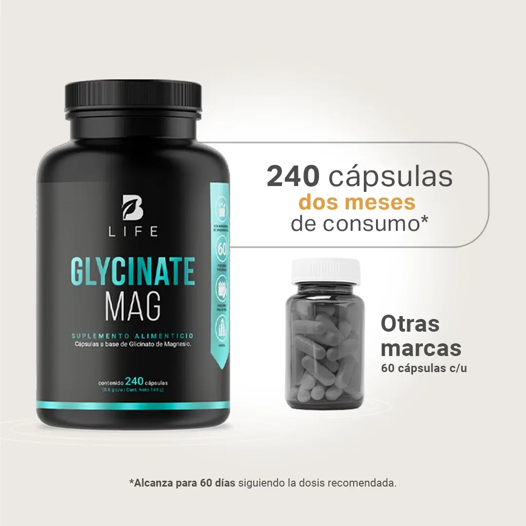 Imagen de Glicinato de Magnesio | Alta Absorción | con 1800 mg por porción