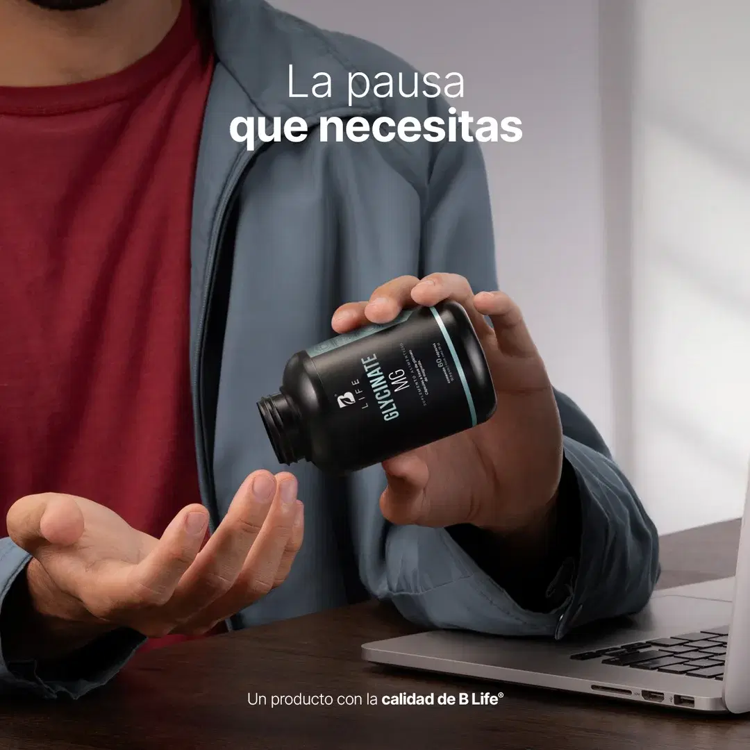 Imagen de Glicinato de Magnesio | 1200 mg por Porción | 60 Cápsulas