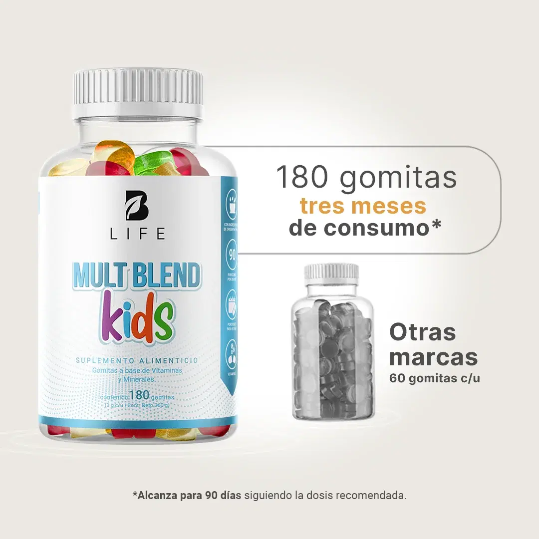 Imagen de Gomitas con Vitaminas y Minerales | Sin Azúcar Añadida | 180 Piezas