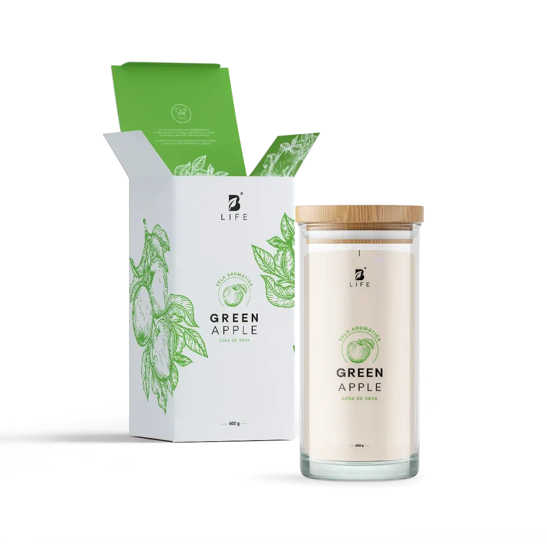 Imagen de Green Apple Aromatic Candle | Vela Aromática Frutas Verdes 600 g