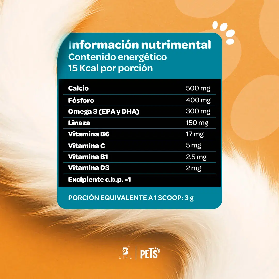 Imagen de Suplemento para Perros y Gatos | Adicionado con Omega 3, Vitaminas y Minerales | 350 g | Sabor Res