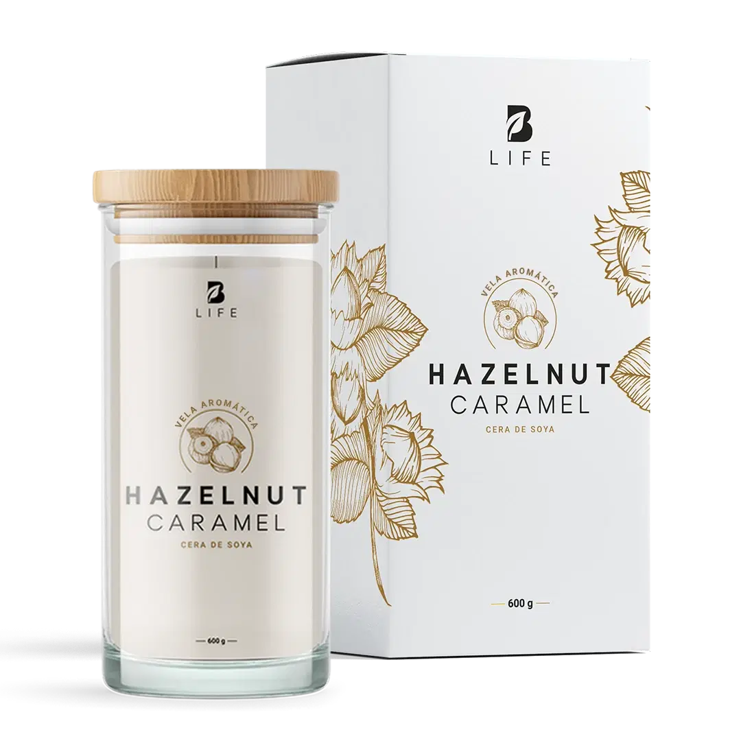 Imagen de Hazelnut Caramel Aromatic Candle | Vela Aromática Avellana y Caramelo 600 g