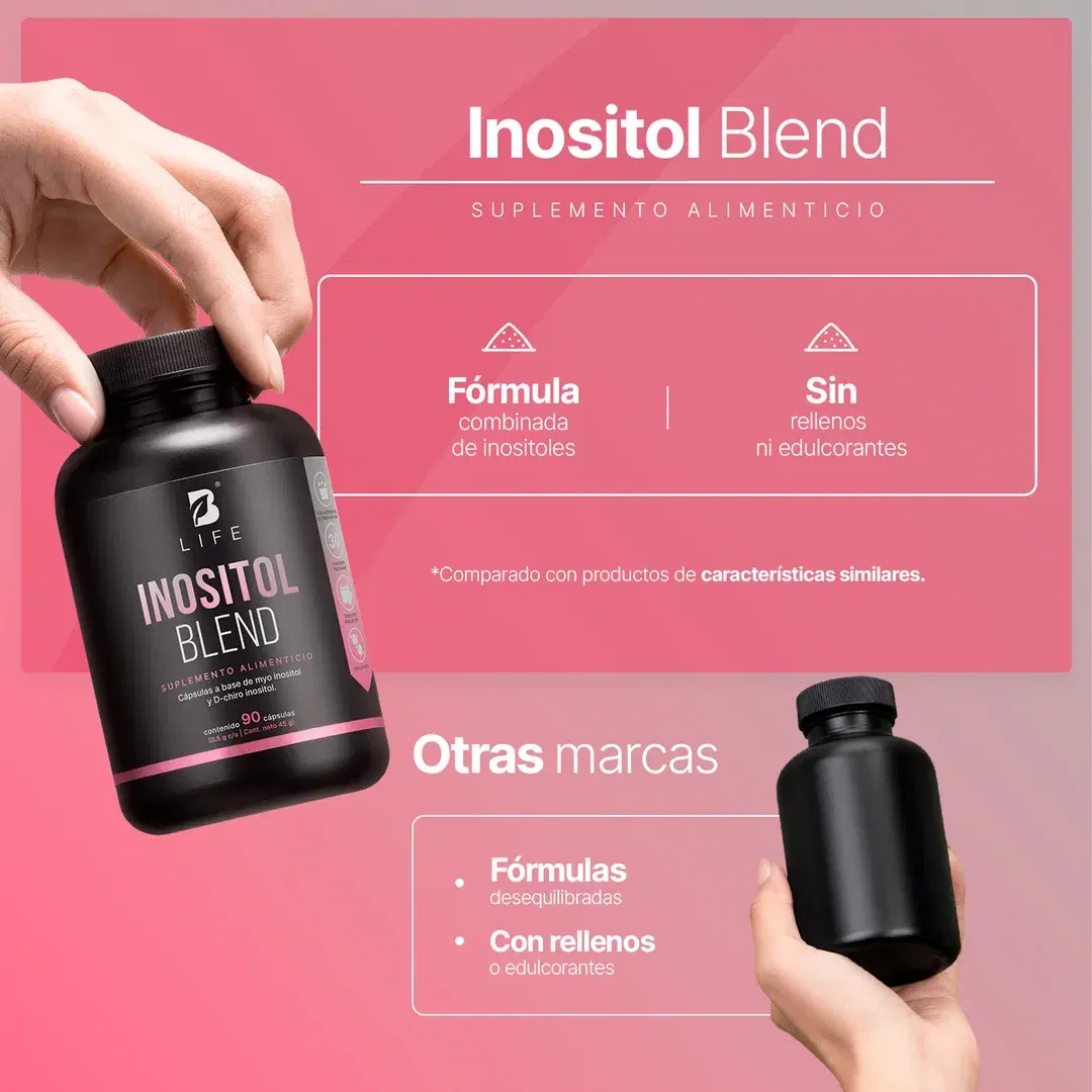 Imagen de Mezcla de Myo Inositol | 90 cápsulas | con D-Chiro Inositol | Relación 40:1