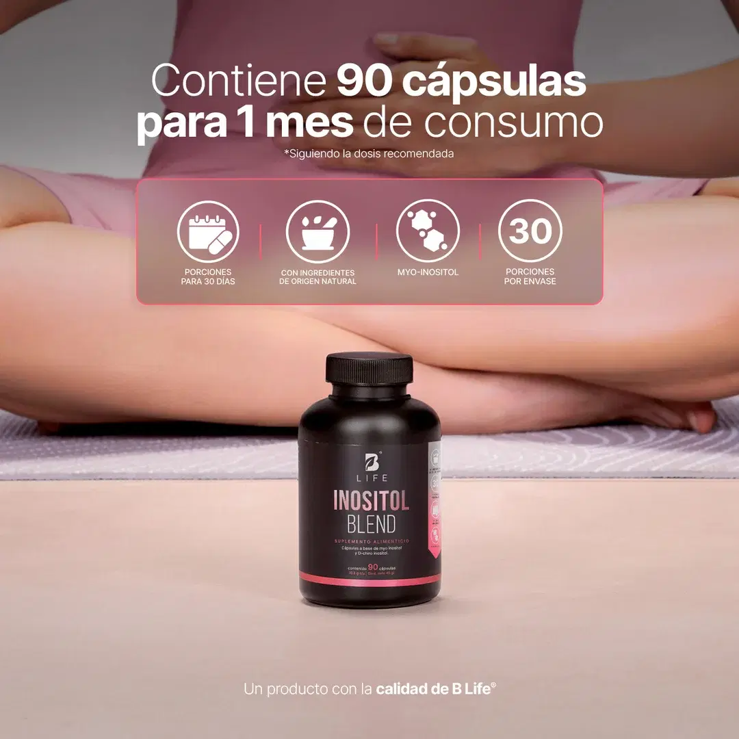 Imagen de Mezcla de Myo Inositol | 90 cápsulas | con D-Chiro Inositol | Relación 40:1
