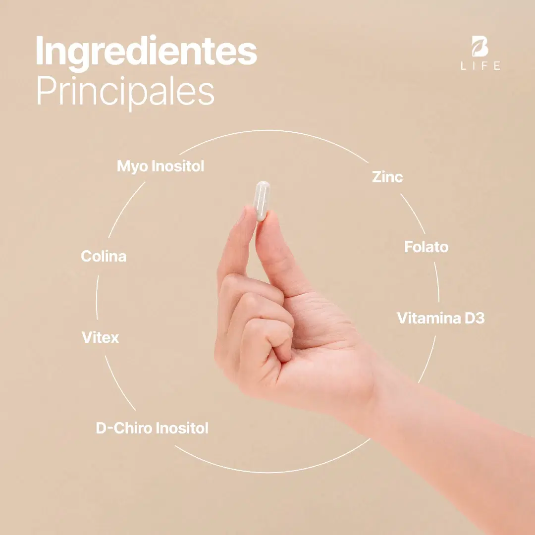 Imagen de Mezcla Platinum de Inositol | con Myo Inositol, Colina, D-chiro Inositol, Zinc, Ácido Metilfolato, y Vitamina D3 | 240 cápsulas