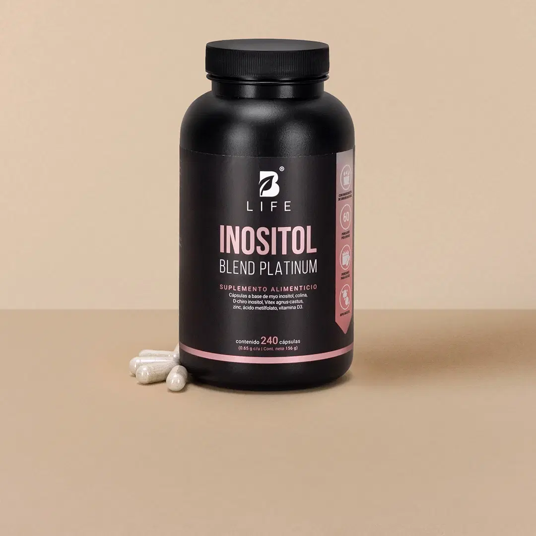 Imagen de Mezcla Platinum de Inositol | con Myo Inositol, Colina, D-chiro Inositol, Zinc, Ácido Metilfolato, y Vitamina D3 | 240 cápsulas