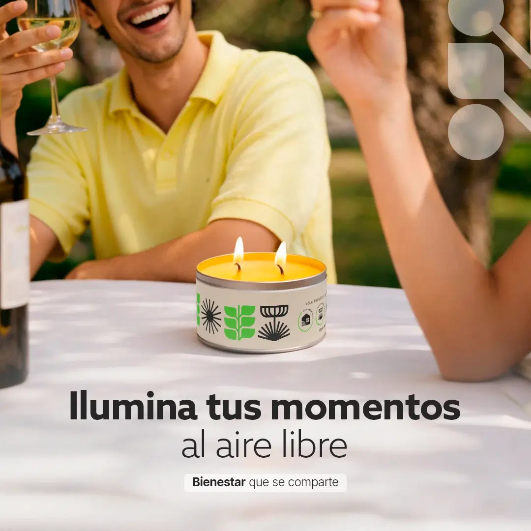 Imagen de Velas de Soya con Citronela | Kit 2 Piezas 260 g | Aroma Natural para Interior y Exterior