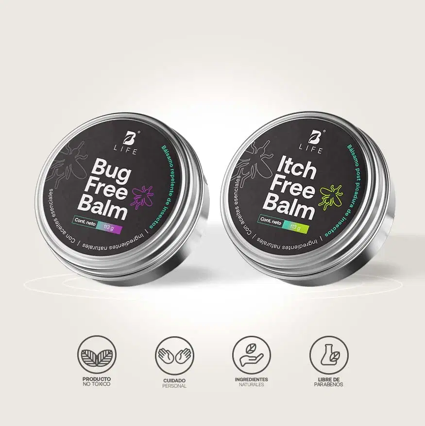 Imagen de Kit Bug Free & Itch Free Balm | Kit de Bálsamo Anti-picaduras y Bálsamo Post-picaduras de Insectos 2 piezas 113 g c/u
