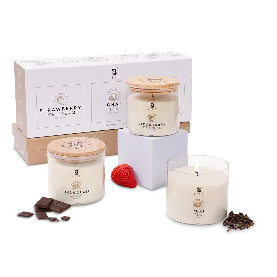 Imagen de Kit de 3 Velas Sweet Delight 250g c/u