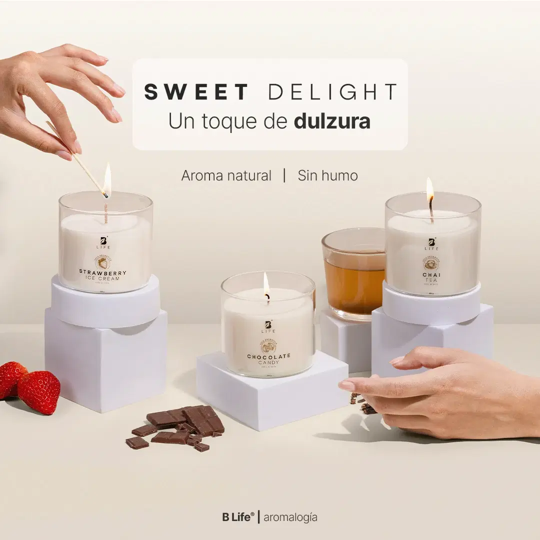 Imagen de Kit de 3 Velas Sweet Delight 250g c/u