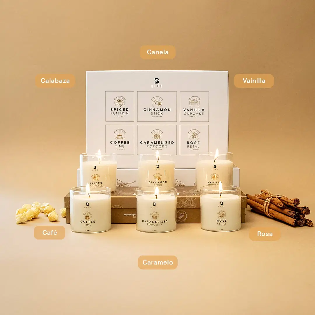 Imagen de Kit de 6 Velas Enchanted Scents 160 g c/u