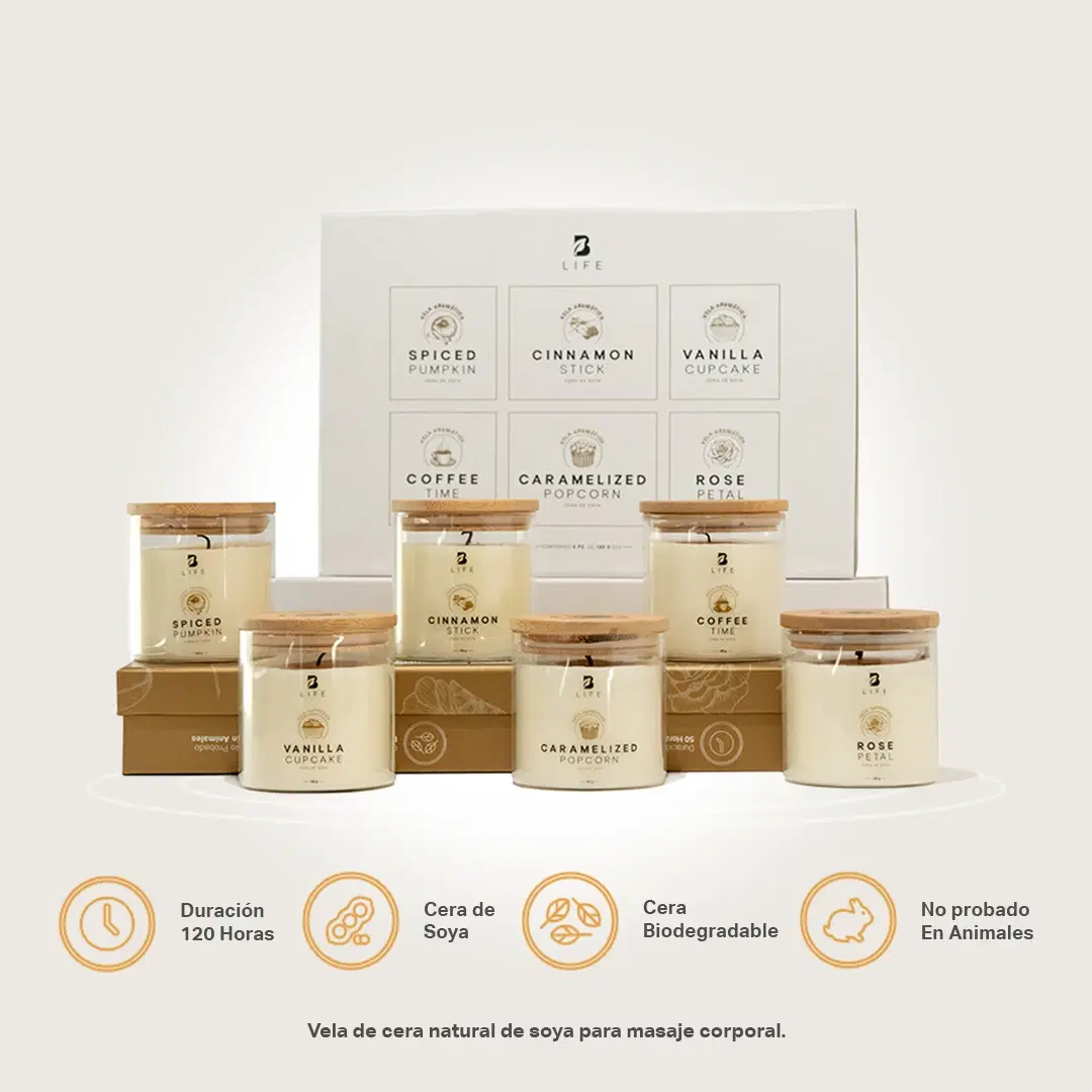 Imagen de Kit de 6 Velas Enchanted Scents 160 g c/u
