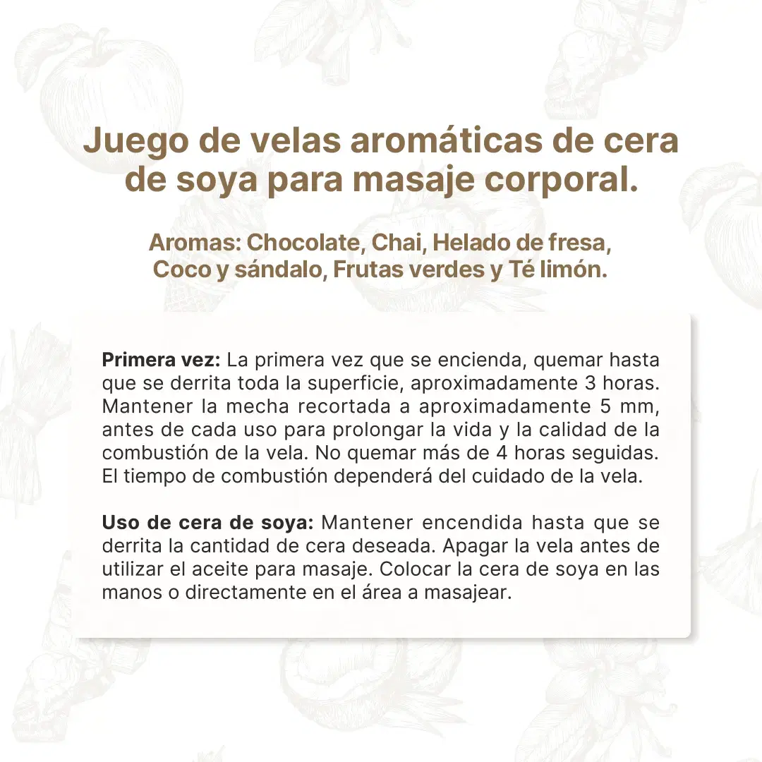 Imagen de Kit de 6 Velas Harmony Fusion 160 g c/u