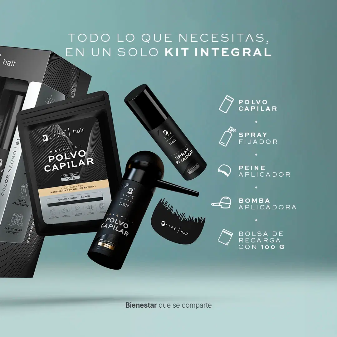 Imagen de Polvo Capilar para Cobertura | con Pigmentos Minerales | Kit con Aplicador | 100 g