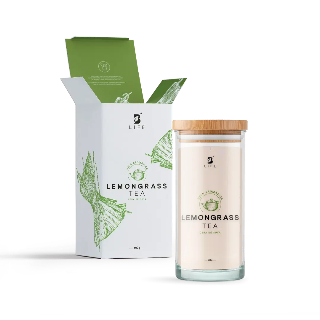 Imagen de Lemongrass Tea Aromatic Candle | Vela Aromática Té de Limón 600 g