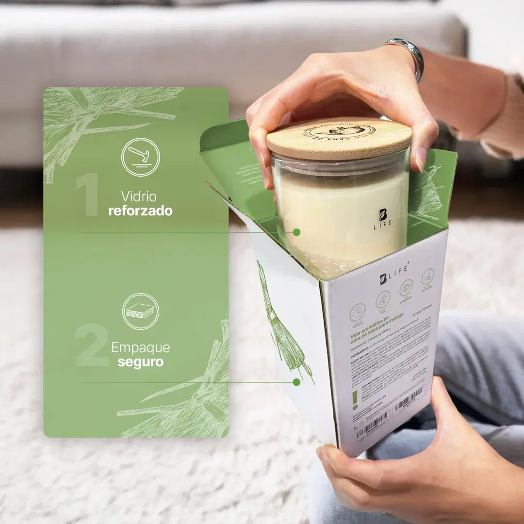 Imagen de Lemongrass Tea Aromatic Candle | Vela Aromática Té de Limón 600 g