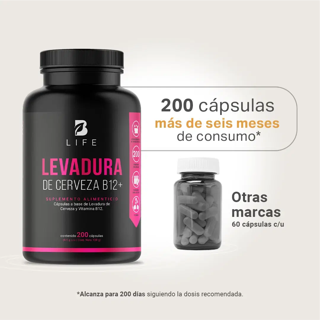Imagen de Vitamina B12 | con Levadura | 200 cápsulas