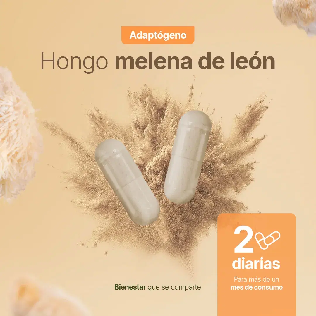 Imagen de Hongo Melena de León Puro | 1000 mg por porción
