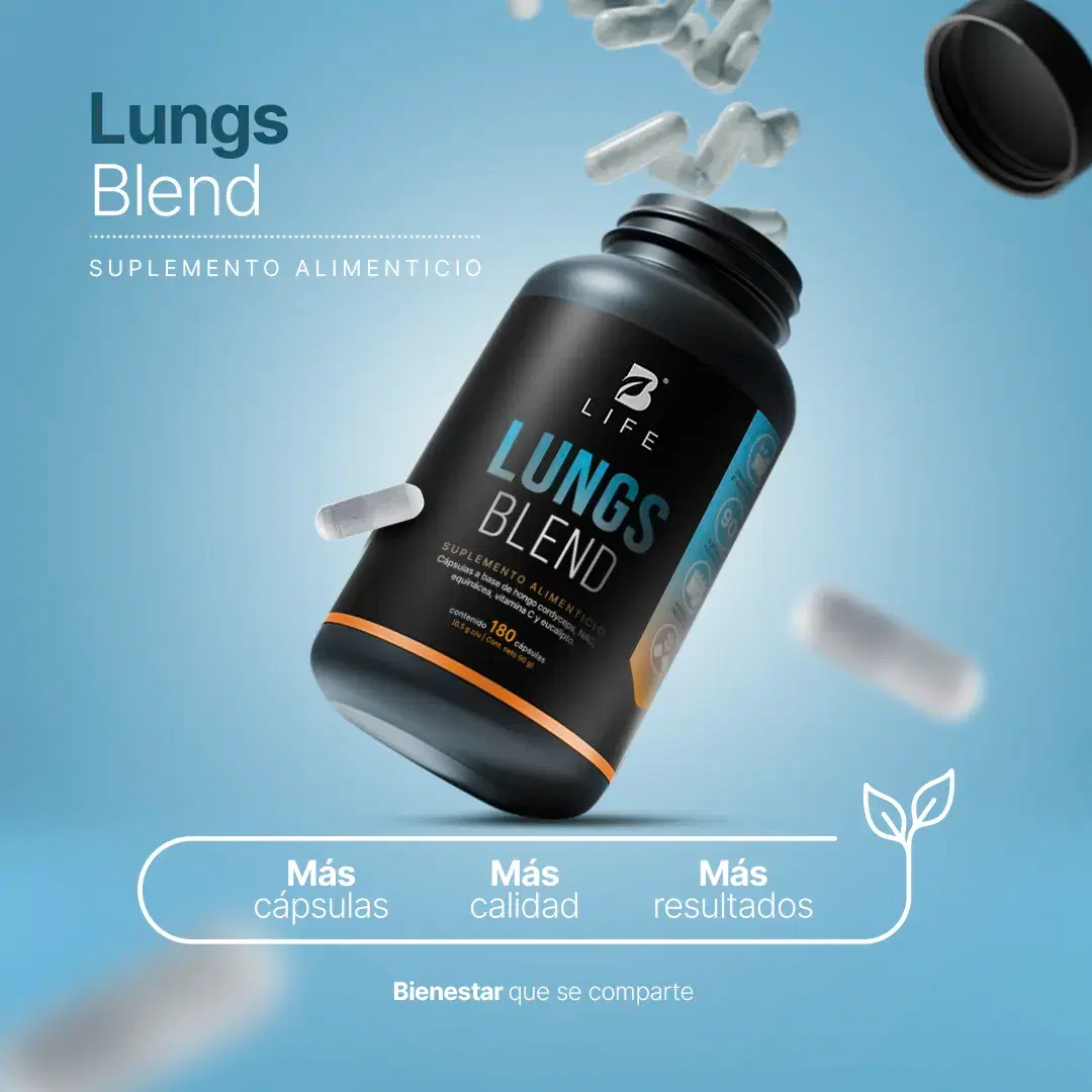 Imagen de Mezcla con Cordyceps, NAC, Equinácea, Vitamina C y Eucalipto | 1000 mg por porción | 180 Cápsulas