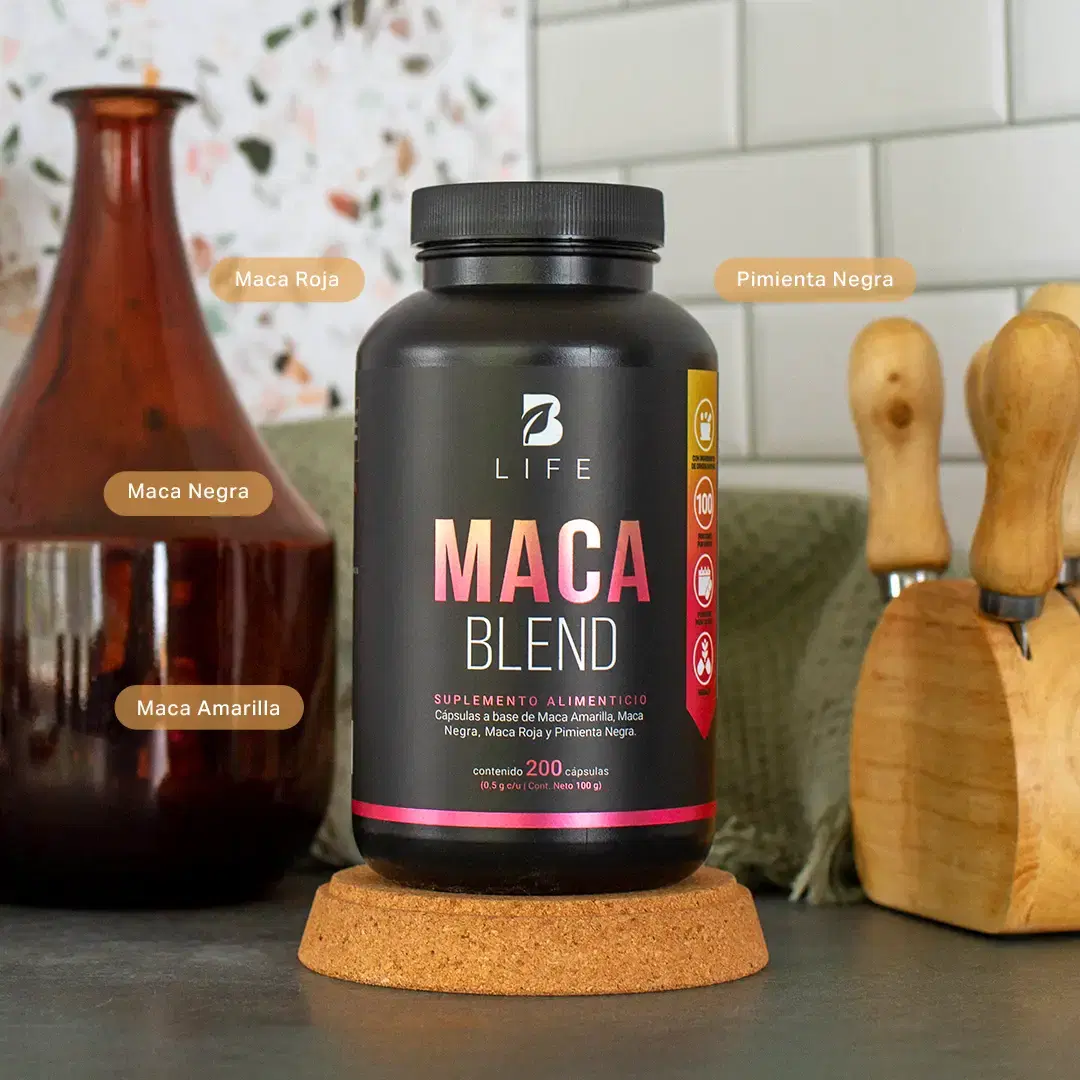 Imagen de Complejo de Maca Amarilla, Negra y Roja con Pimienta Negra | 1000 mg por Porción