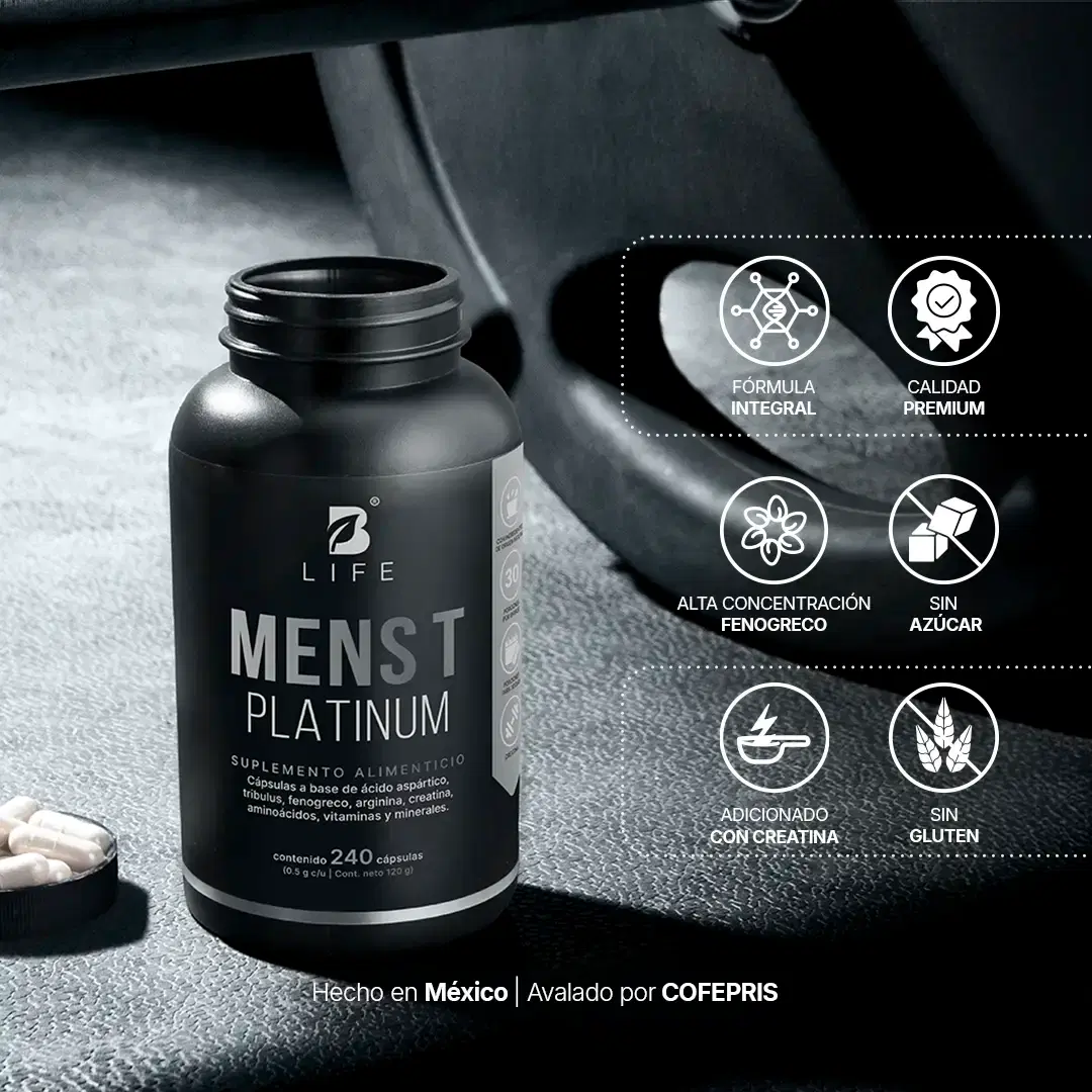 Imagen de Fórmula Avanzada Platinum para Hombre | con Fenogreco, Creatina, Aminoácidos, Vitaminas y Minerales | 240 Cápsulas | 4000 mg por porción