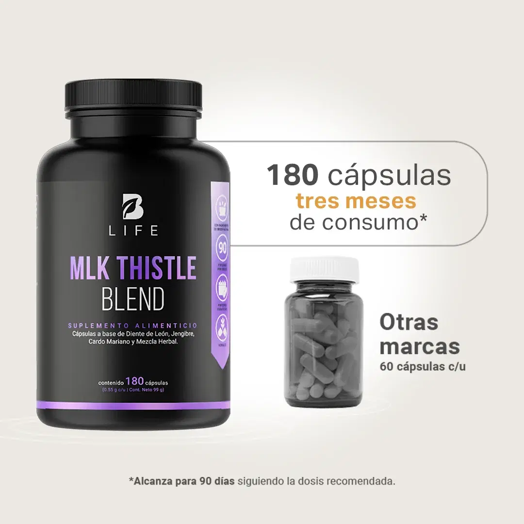 Imagen de Cardo Mariano con Diente de León, Jengibre y Mezcla Herbal | 1100 mg por Porción