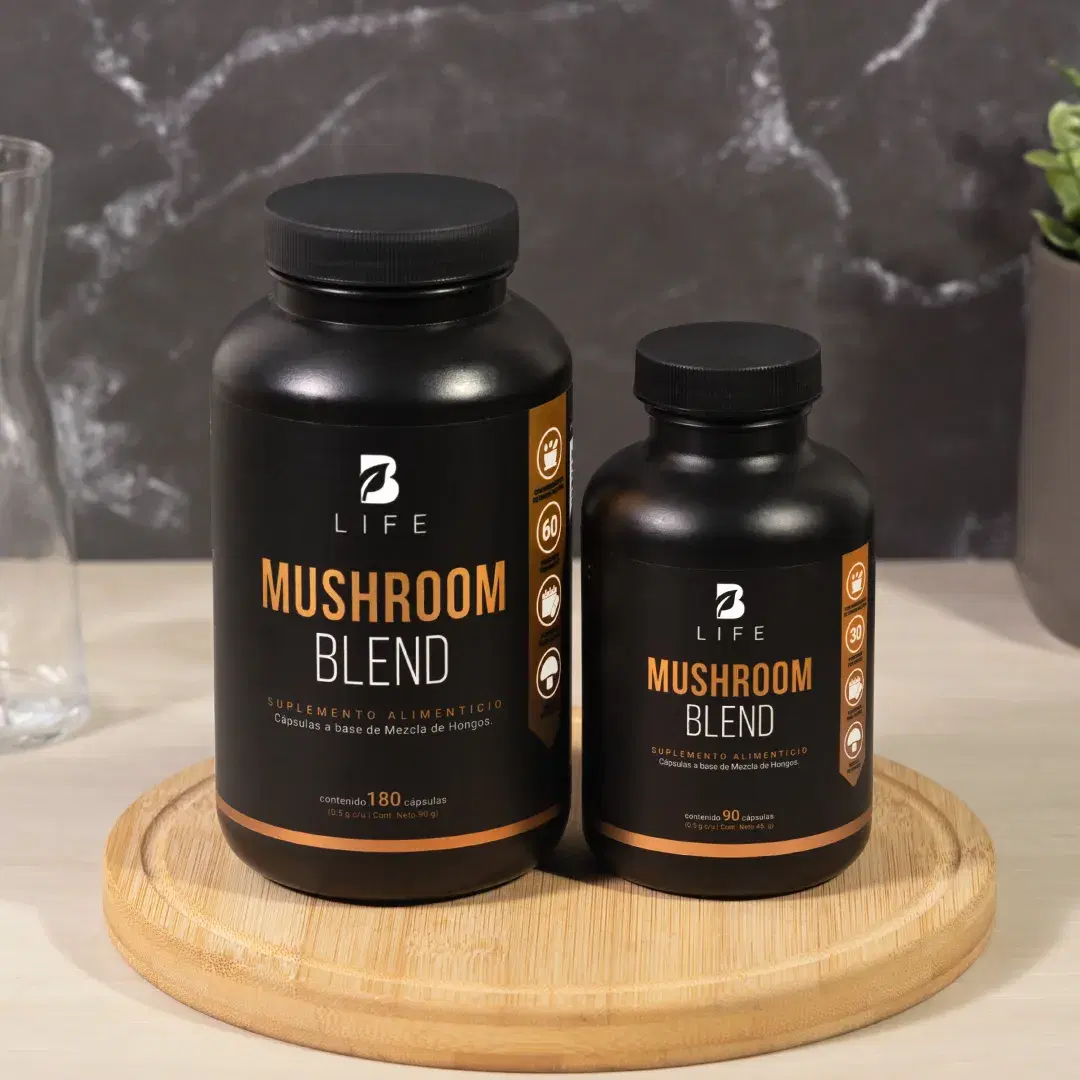 Imagen de Mezcla de Hongos Adaptogenos | Melena de León, Reishi, Cordyceps, Chaga | 1500 mg por porción