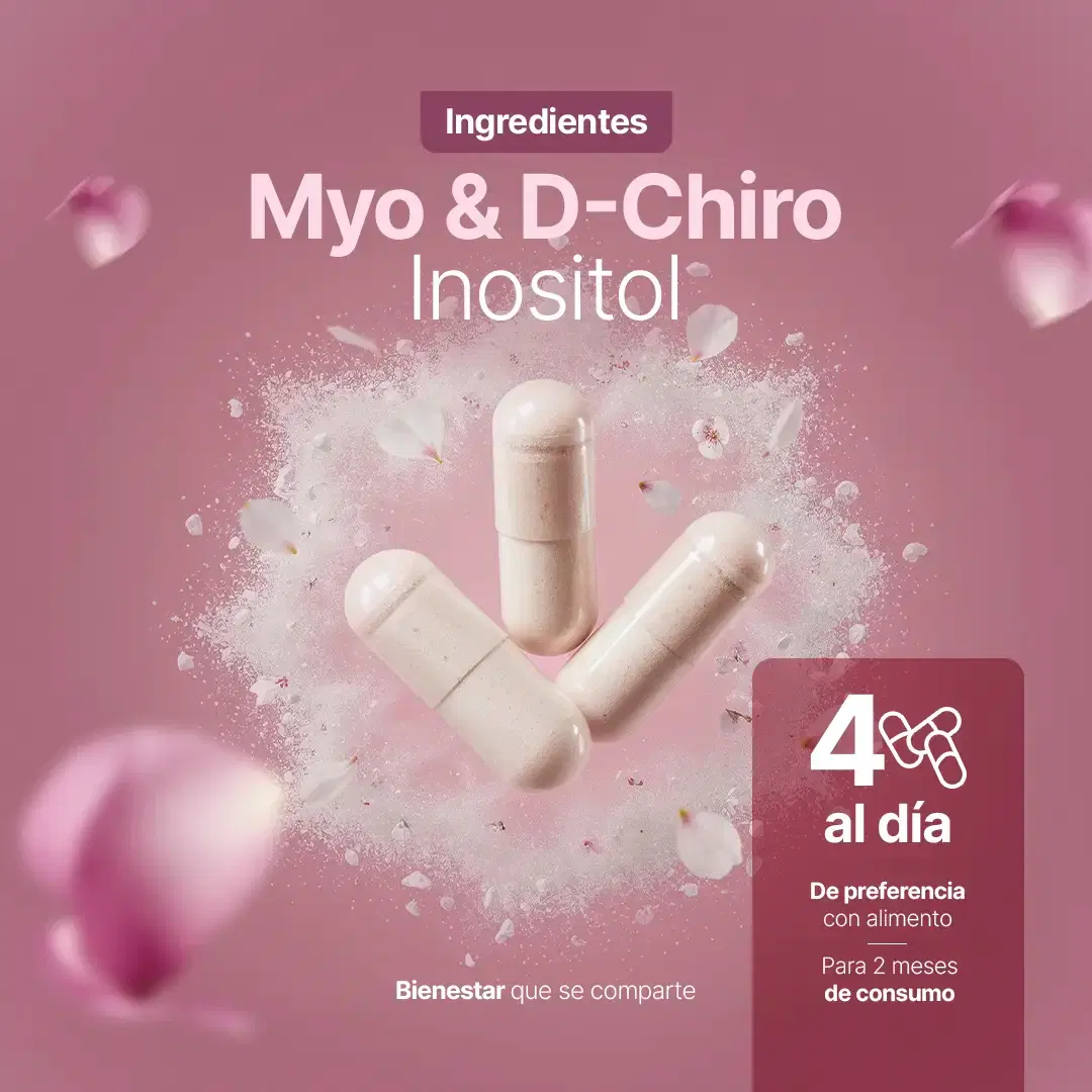 Imagen de Myo & D-Chiro Inositol en cápsulas | Relación Ideal 40:1 de Alta Pureza | Fórmula Platinum | 2000 mg por porción