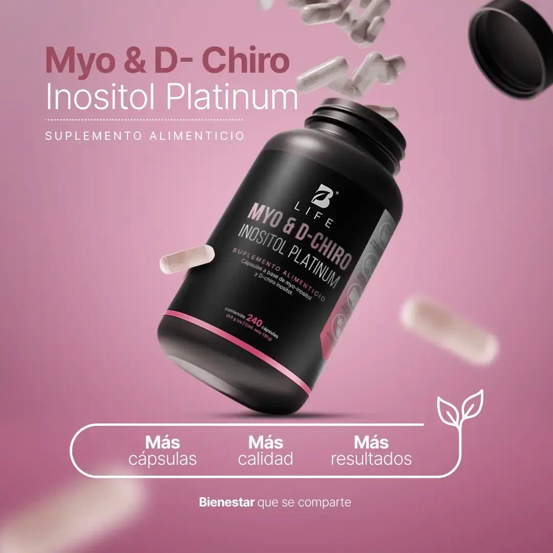 Imagen de Myo & D-Chiro Inositol en cápsulas | Relación Ideal 40:1 de Alta Pureza | Fórmula Platinum | 2000 mg por porción