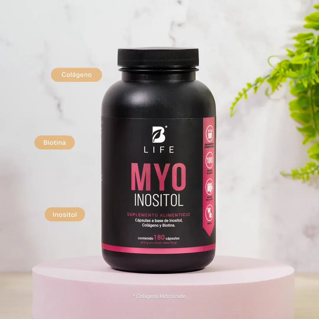 Imagen de Myo Inositol | adicionado con Biotina y Colágeno Hidrolizado | 500 mg por porción