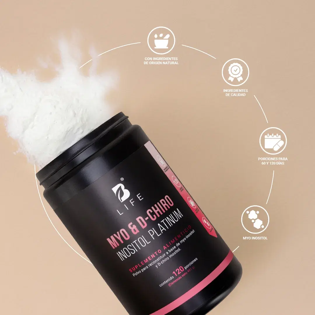 Imagen de Myo & D-Chiro Inositol Platinum | Relación Ideal 40:1 de Alta Pureza en Polvo | Fórmula Platinum | B Life