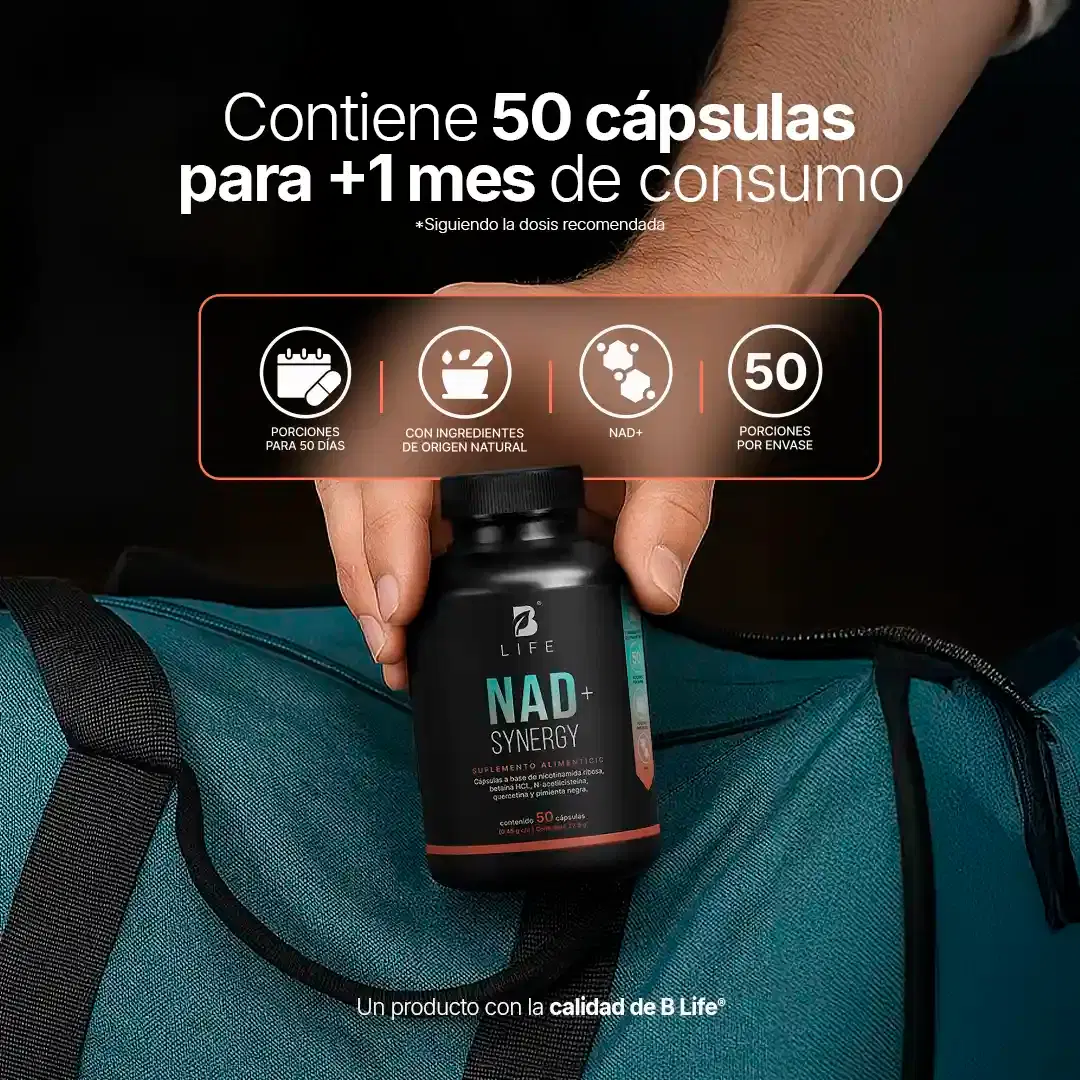 Imagen de NAD Fórmula Avanzada | Con Betaína Pimienta Negra | 50 Cápsulas
