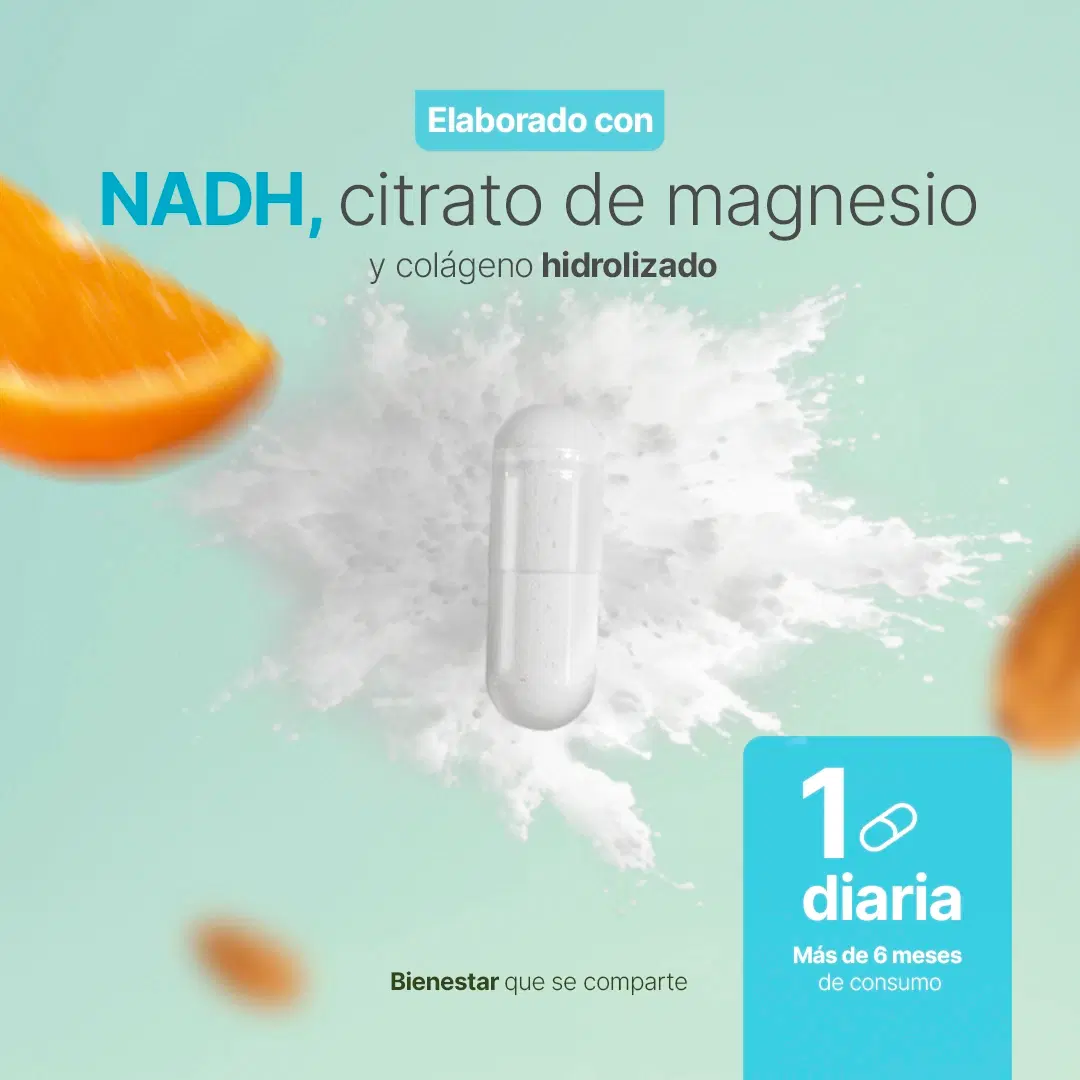 Imagen de NADH con Magnesio y Colágeno | 180 cápsulas