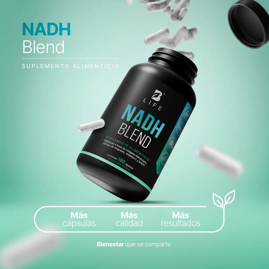 Imagen de NADH con Magnesio y Colágeno | 180 cápsulas