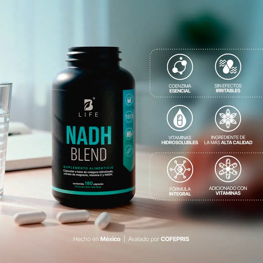 Imagen de NADH con Magnesio y Colágeno | 180 cápsulas