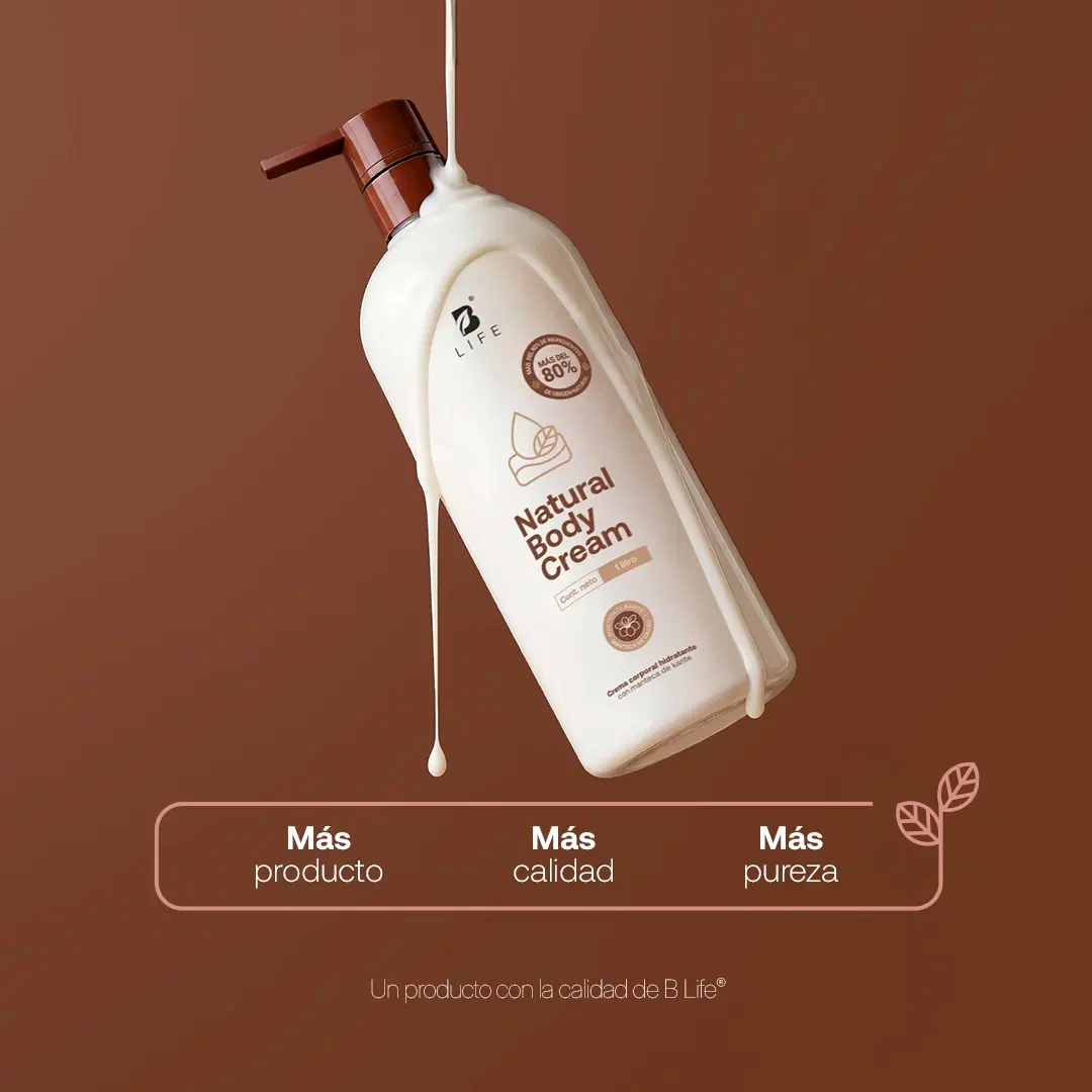 Imagen de Natural Body Cream | Crema Corporal Hidratante 1 L